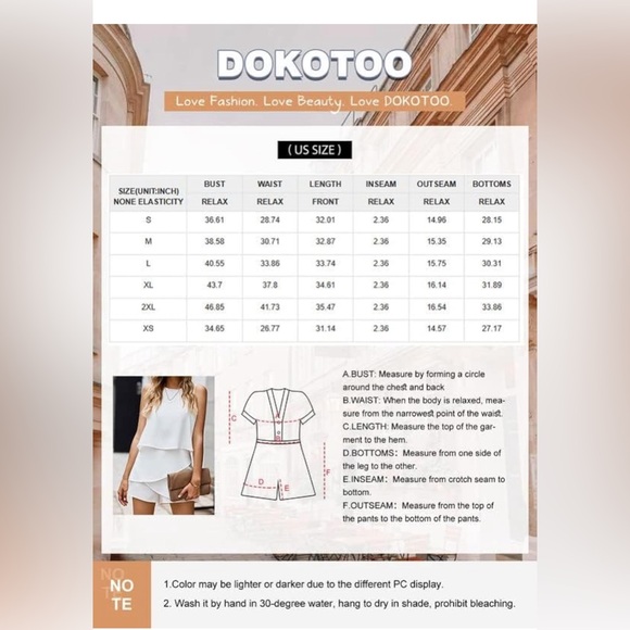 Women’s Sleeveless Navy Summer Chiffon Romper - Picture 3 of 4